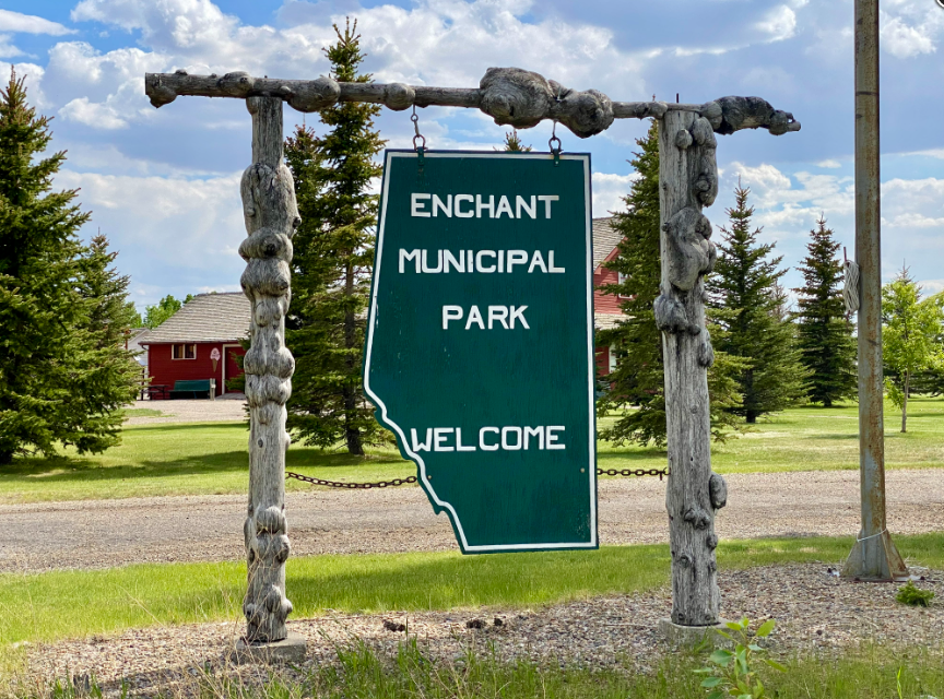 Enchant Municipal Park Sign